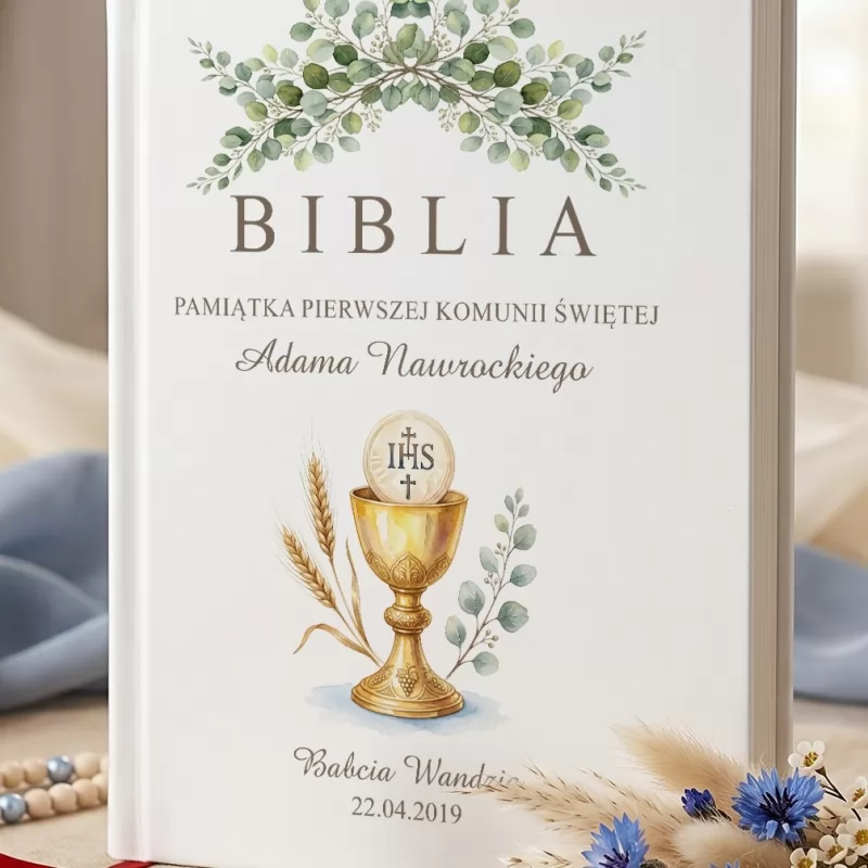 Zdjęcie nr 3 - Biblia na komunię z dedykacją - Dar Łaski